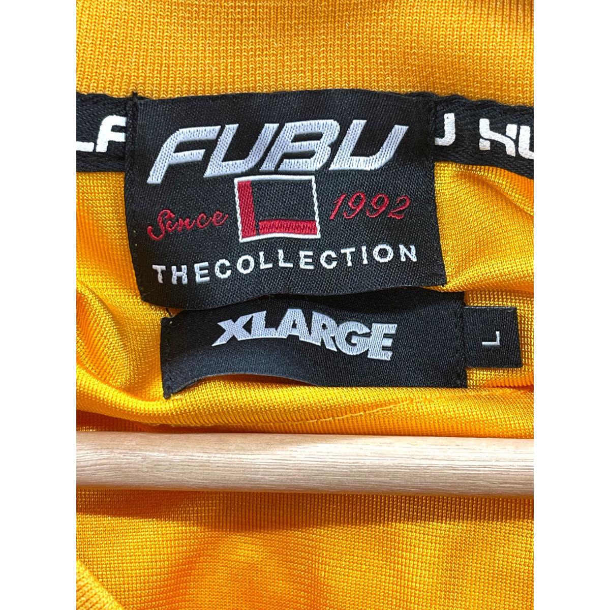 Vintage Fubu x XLARGE Yellow Gradient Mesh Football Jersey