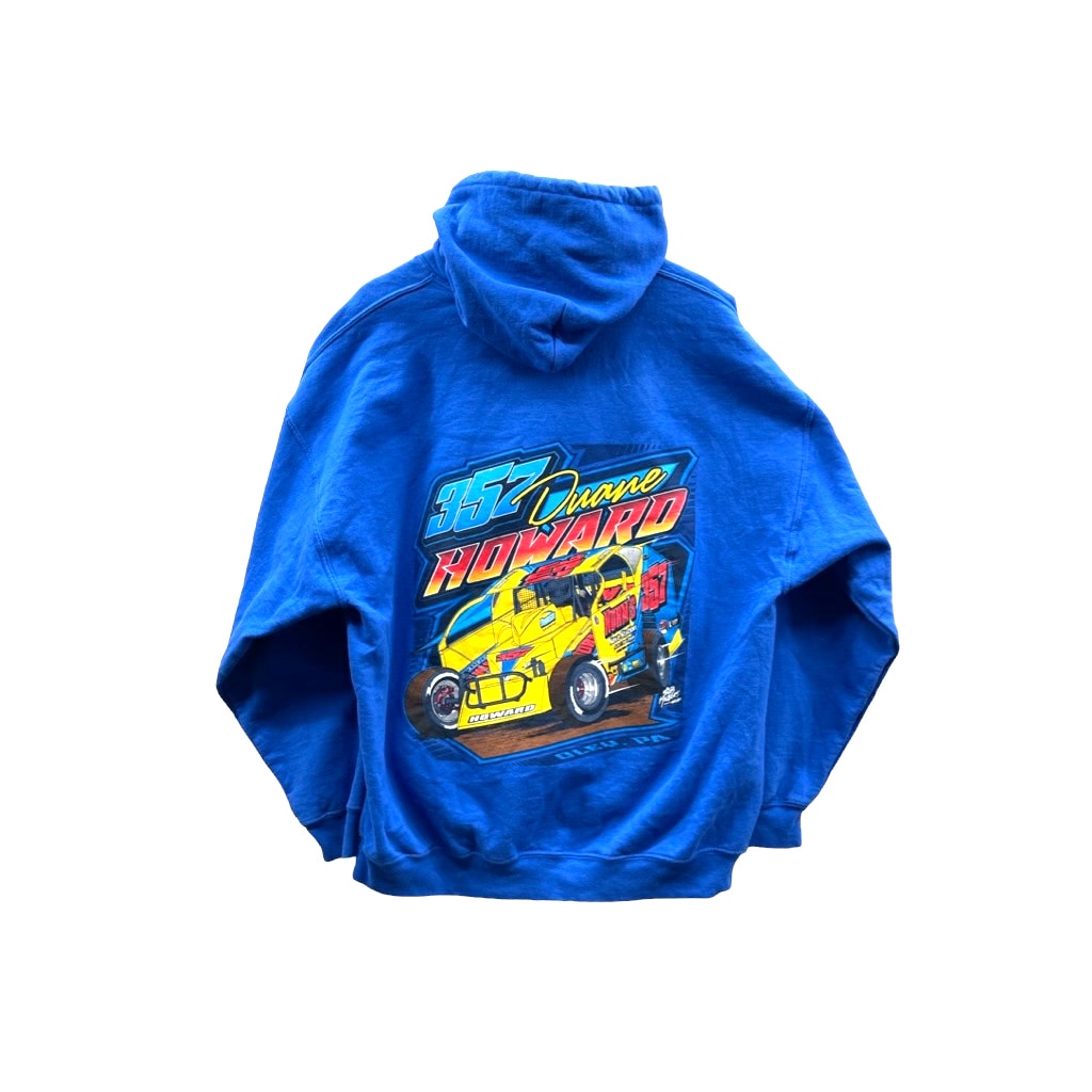 Vintage 2000's Gildan Dwayne Howard #357 Motorsports Hoodie