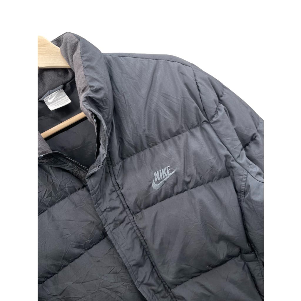 Vintage 2000's Nike Embroidered Spell Out Swoosh Down Puffer Jacket
