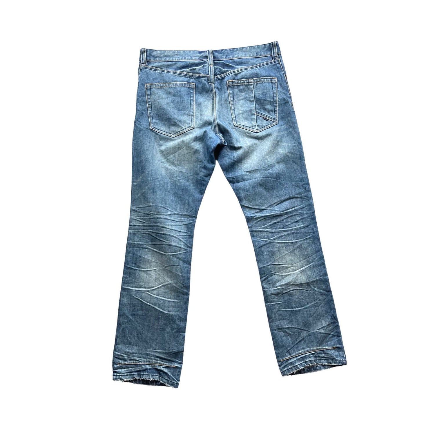 Vintage FCUK French Connection Men's Distressed Denim Jeans