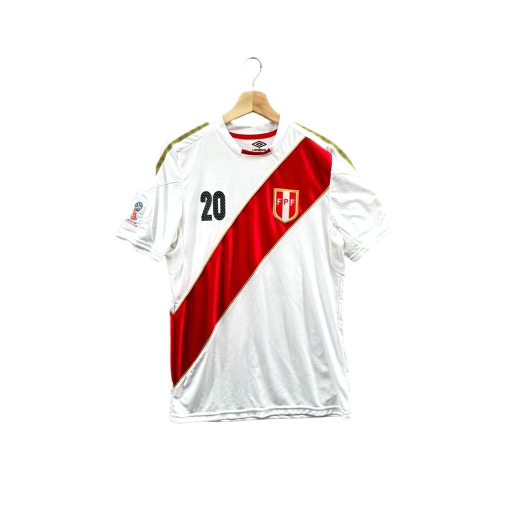 Umbro FPF Peru 2018 FIFA World Cup Flores #20 Soccer Jersey