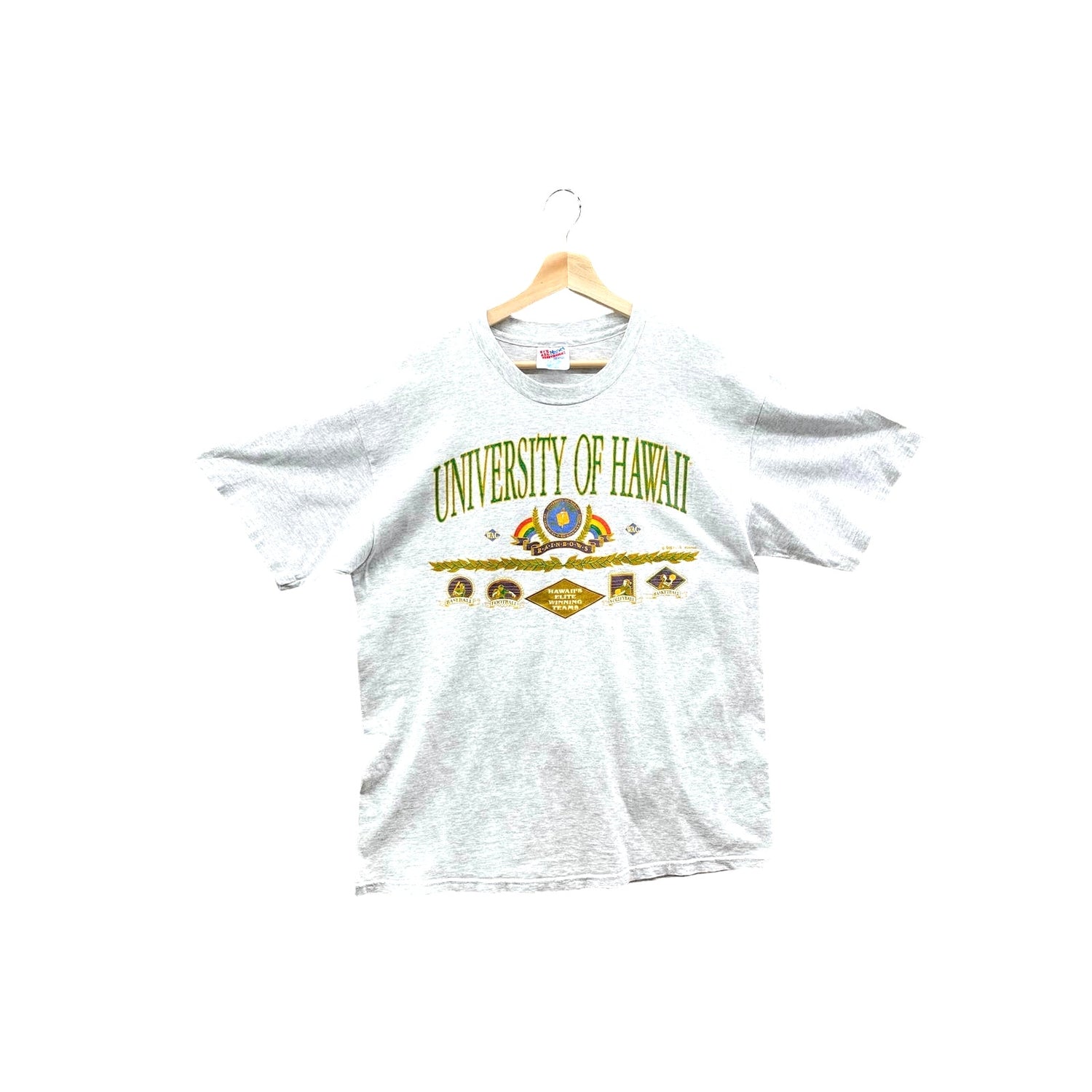 Vintage 1990's Hanes University of Hawaii Crest Graphic Tee