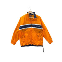 Vintage 1990's Nike Neon Orange/Navy Lightweight Windbreaker