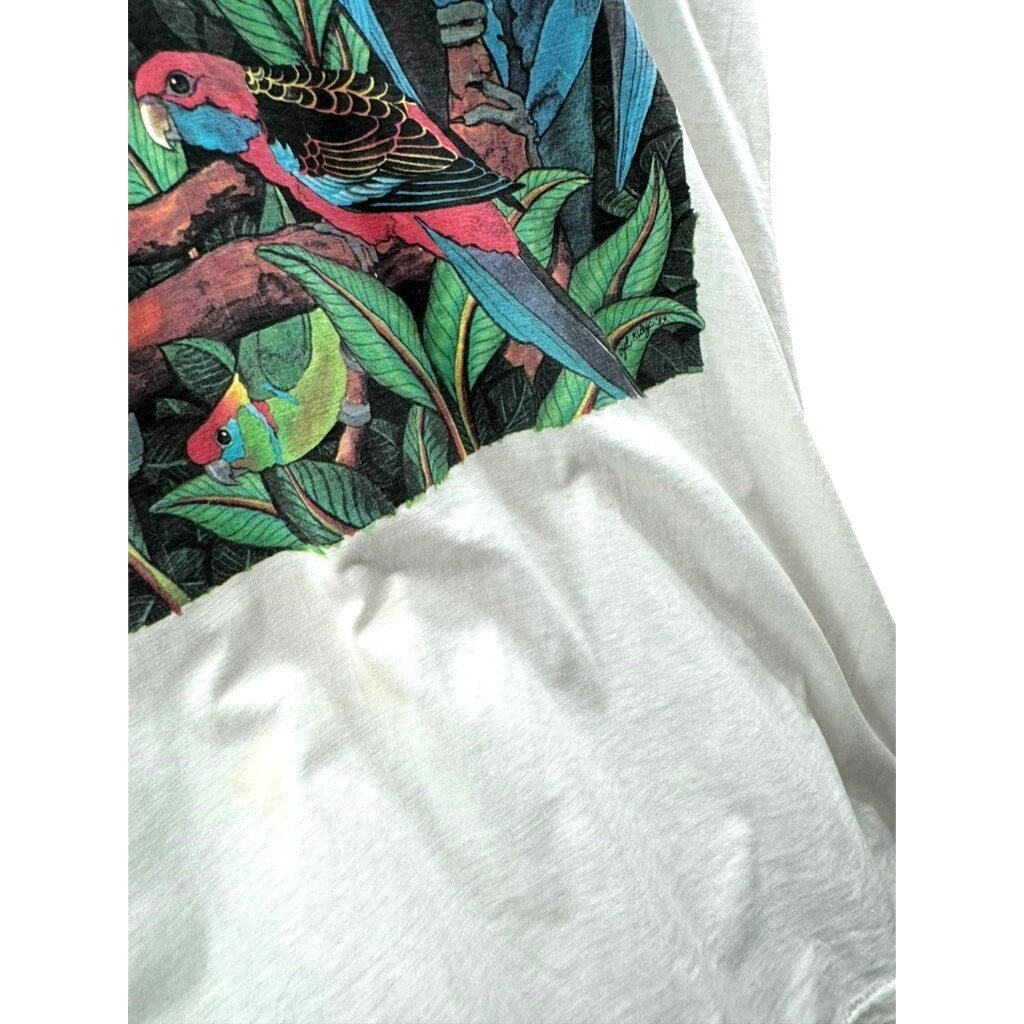 1990 Artwear Parrot Animal Graphic T-Shirt