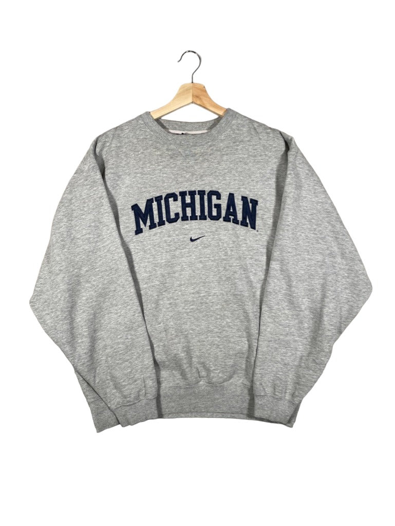 Vintage 2000's Nike University of Michigan Center Swoosh Crewneck