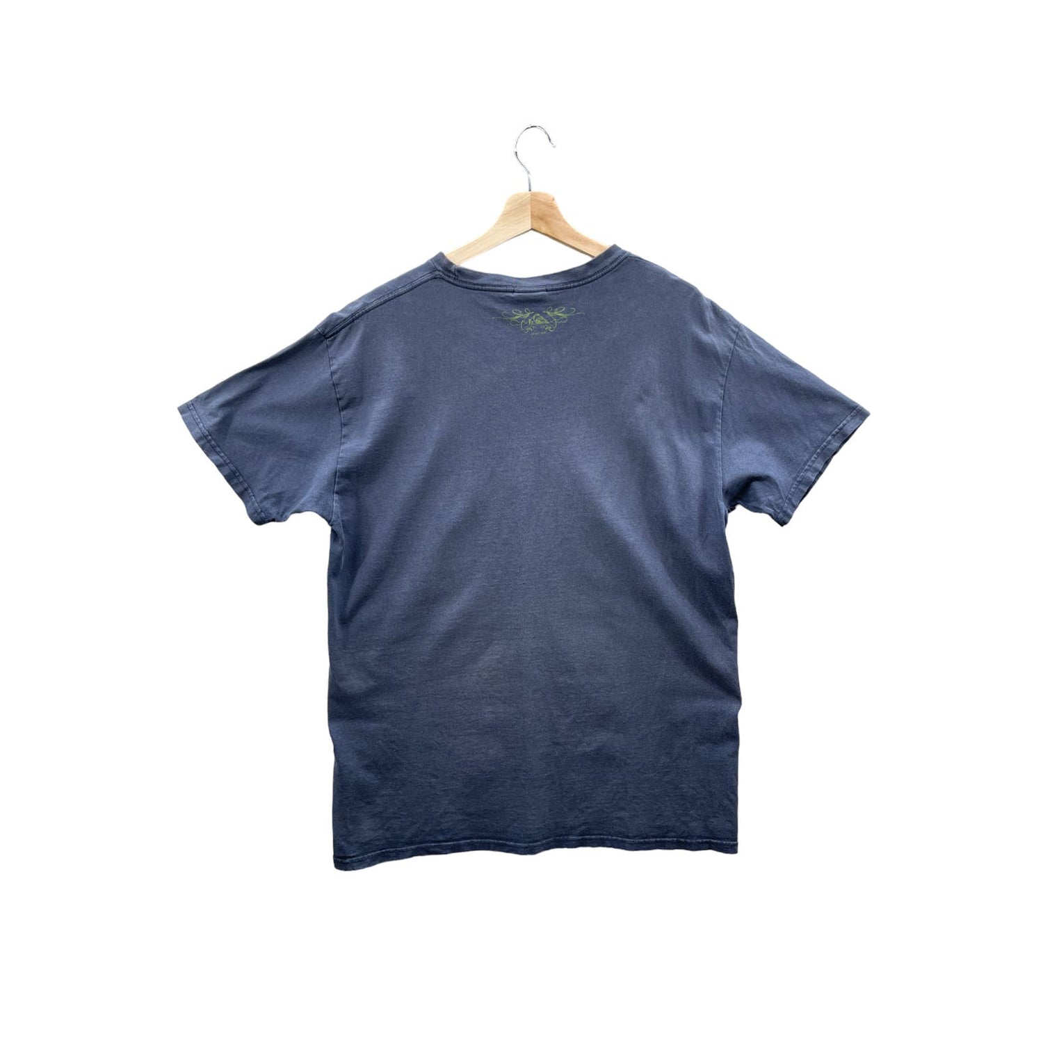 Vintage 1990's Quiksilver Distressed Script Logo Graphic Tee