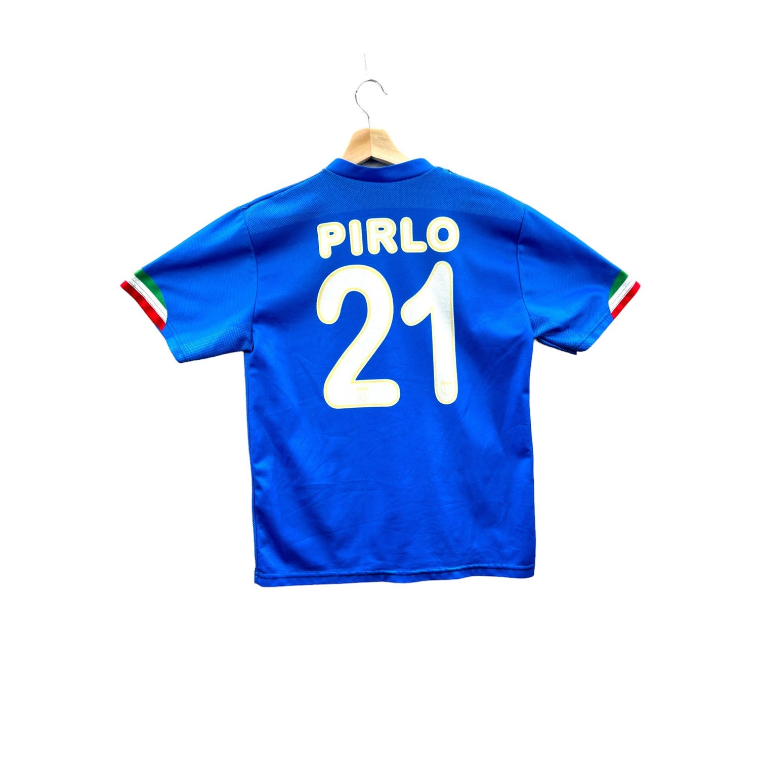 Vintage 1990's Italia Pirlo #21 Soccer Futbol Jersey