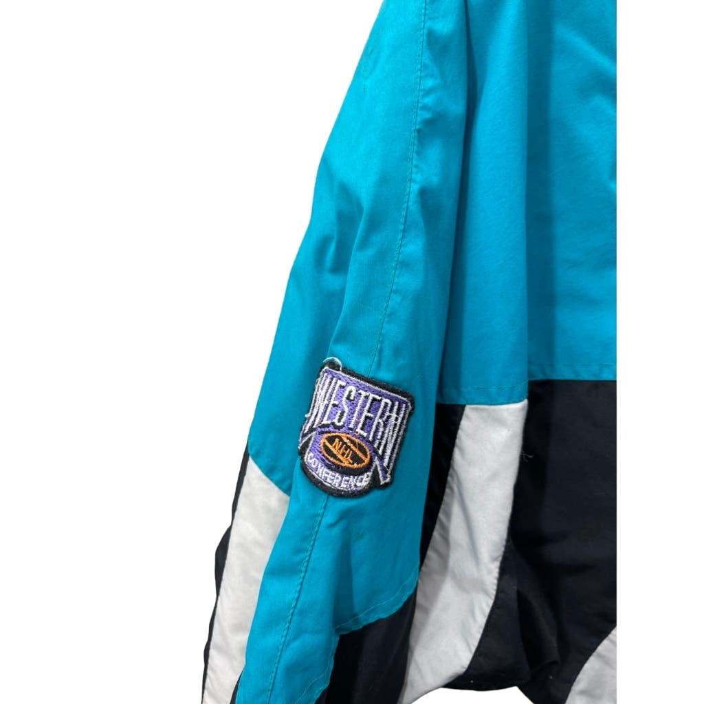 Vintage 1990's San Jose Sharks NHL Quilted Hooded Jacket