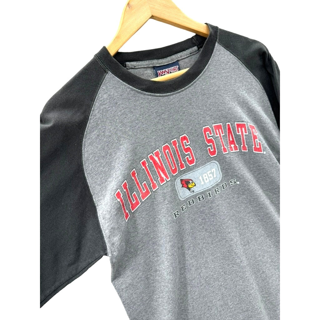 2000's Jansport Illinois State University Firebirds Henley L/S Tee