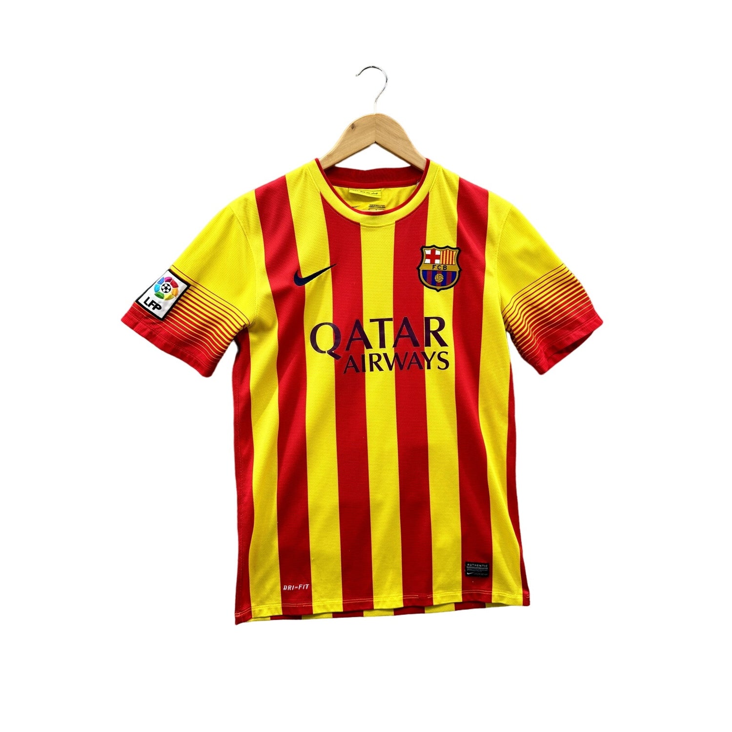 Nike FC Barcelona Men's Team Football Striped Soccer Jersey