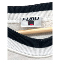 Vintage 1990's Fubu Two-Tone Embroidered Script Logo Crewneck