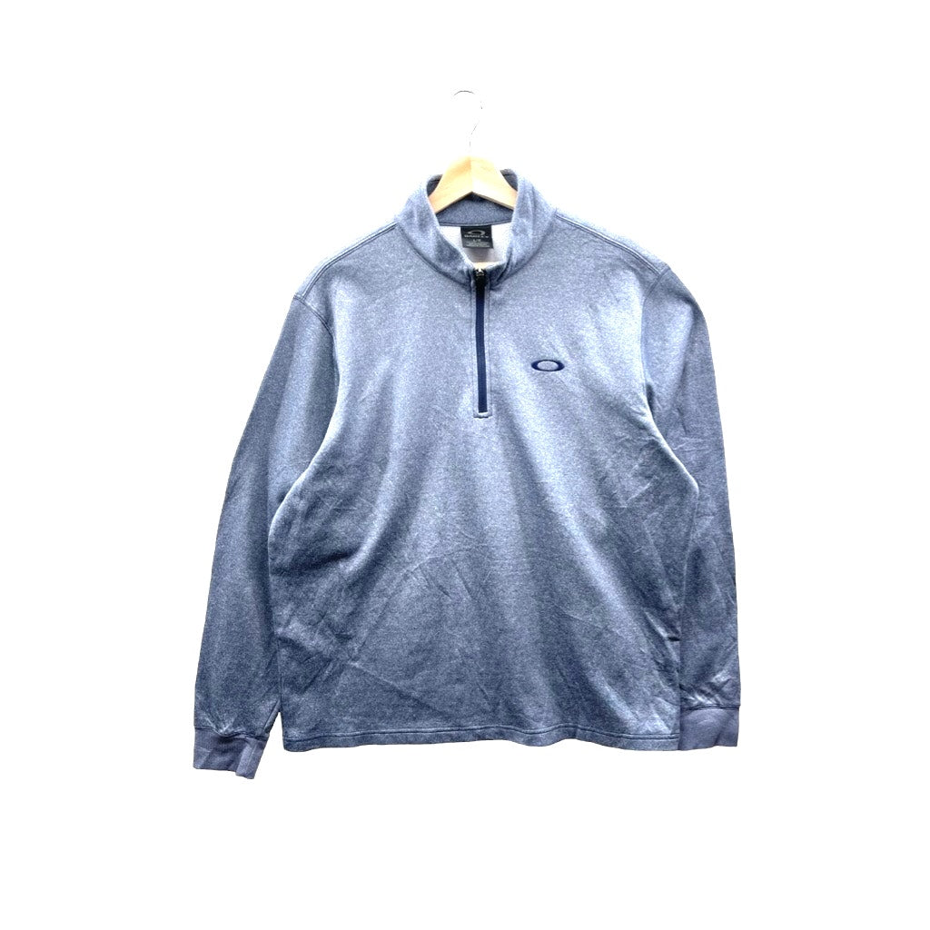 Oakley Men's Light Blue 1/4 Zip Fleece Pullover