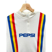 Vintage 1990's Pepsi 1/4 Zip Biking Cycling Shirt