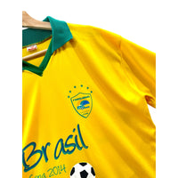 Vintage Brasil Copa 2014 Soccer Futbol Jersey