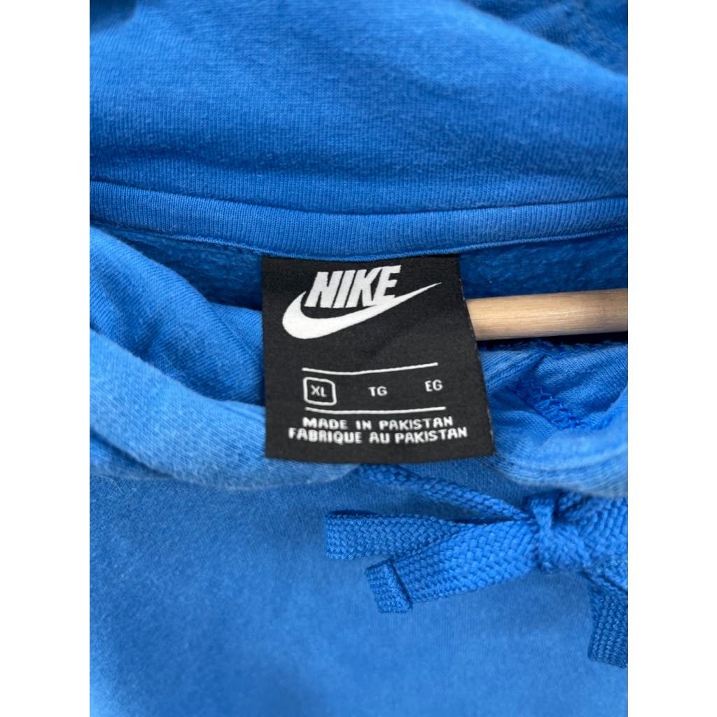 Nike Men's Essential Cobalt Blue Embroidered Swoosh Hoodie