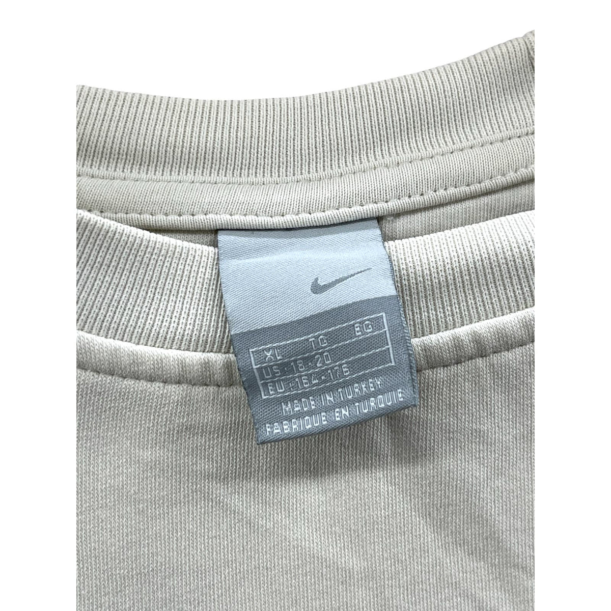 Vintage 2000's Nike Beige Essential Swoosh Crewneck