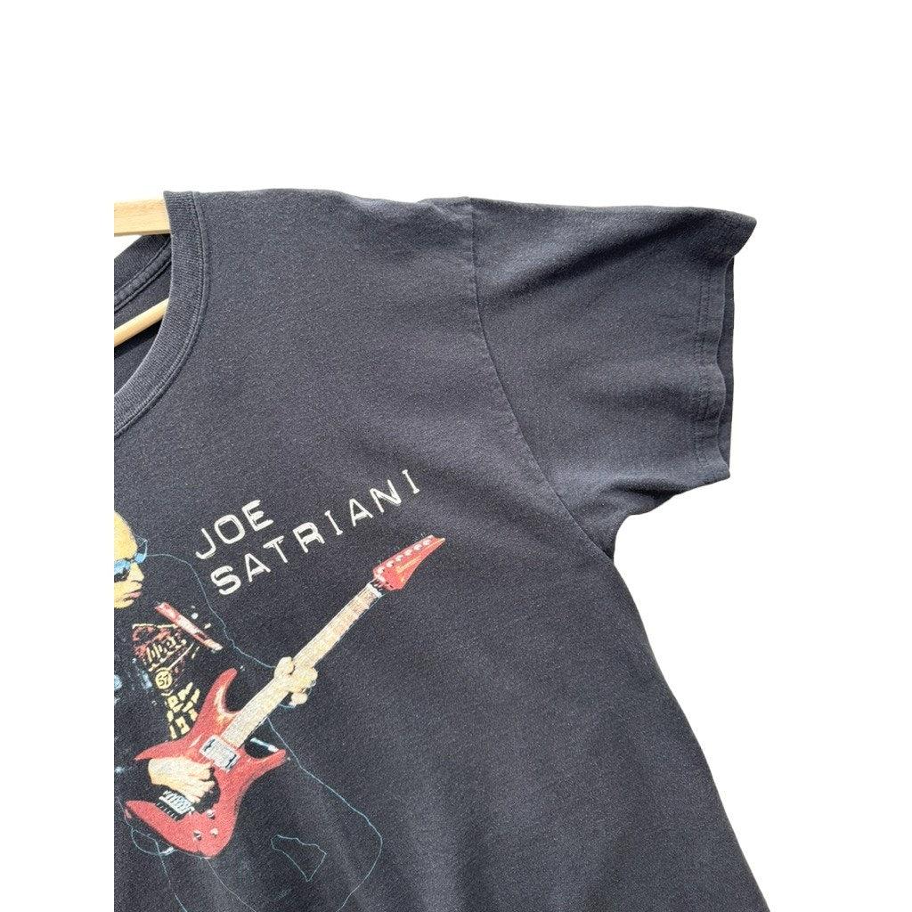 Vintage 2000's Joe Satriani Distressed Wormhole Tour Graphic Tee