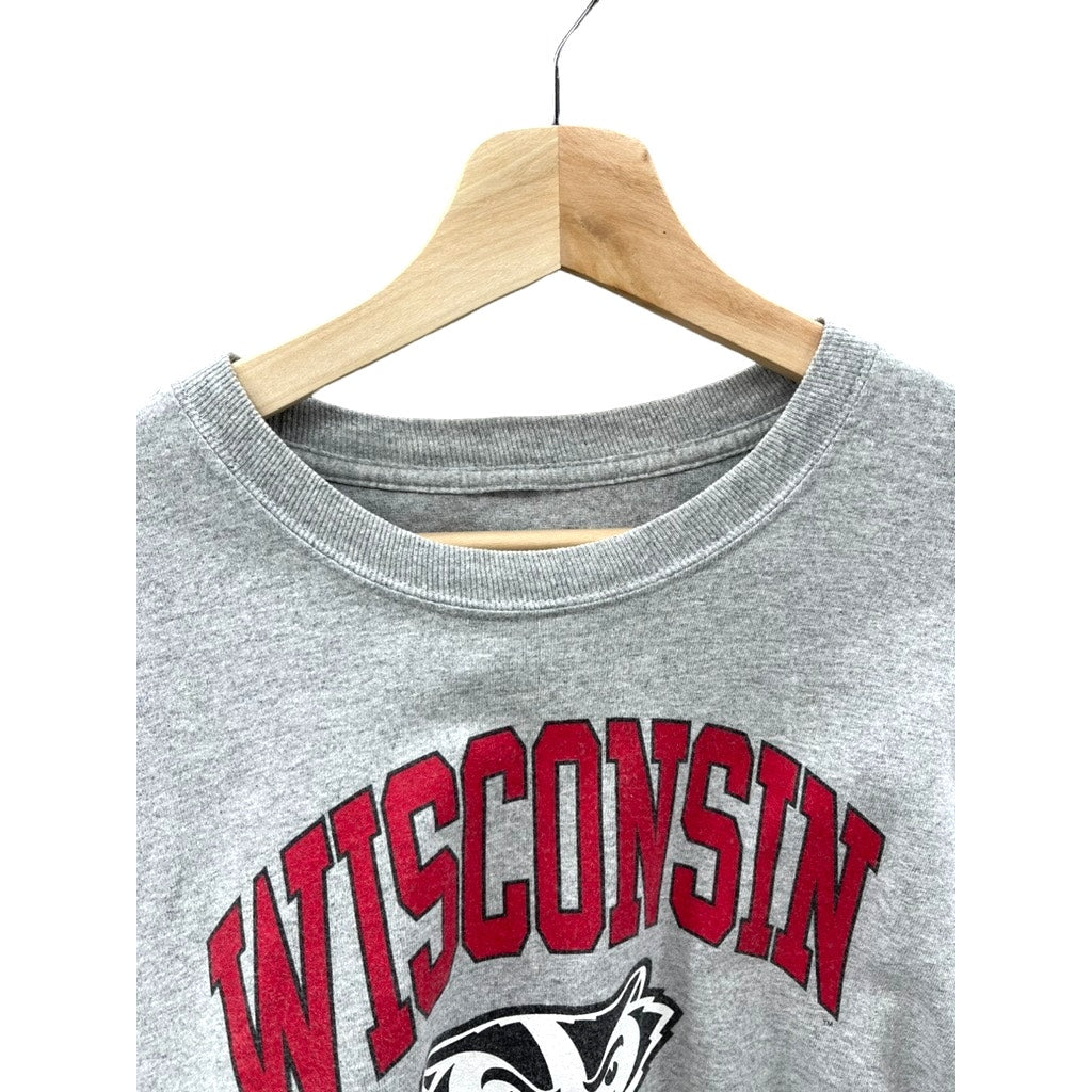 Vintage Wisconsin University Badgers College Graphic L/S Tee