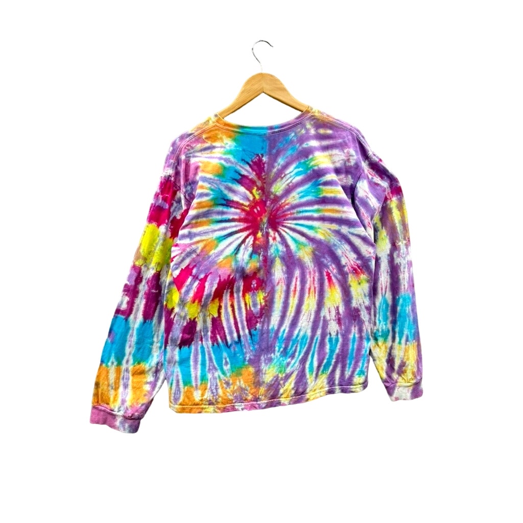 1990's Anvil Multicolor Tie Dye L/S Graphic T-Shirt