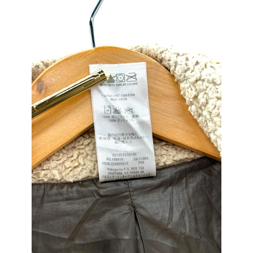 Patagonia Women's Tan Full Zip Insulated Fleece Jacket