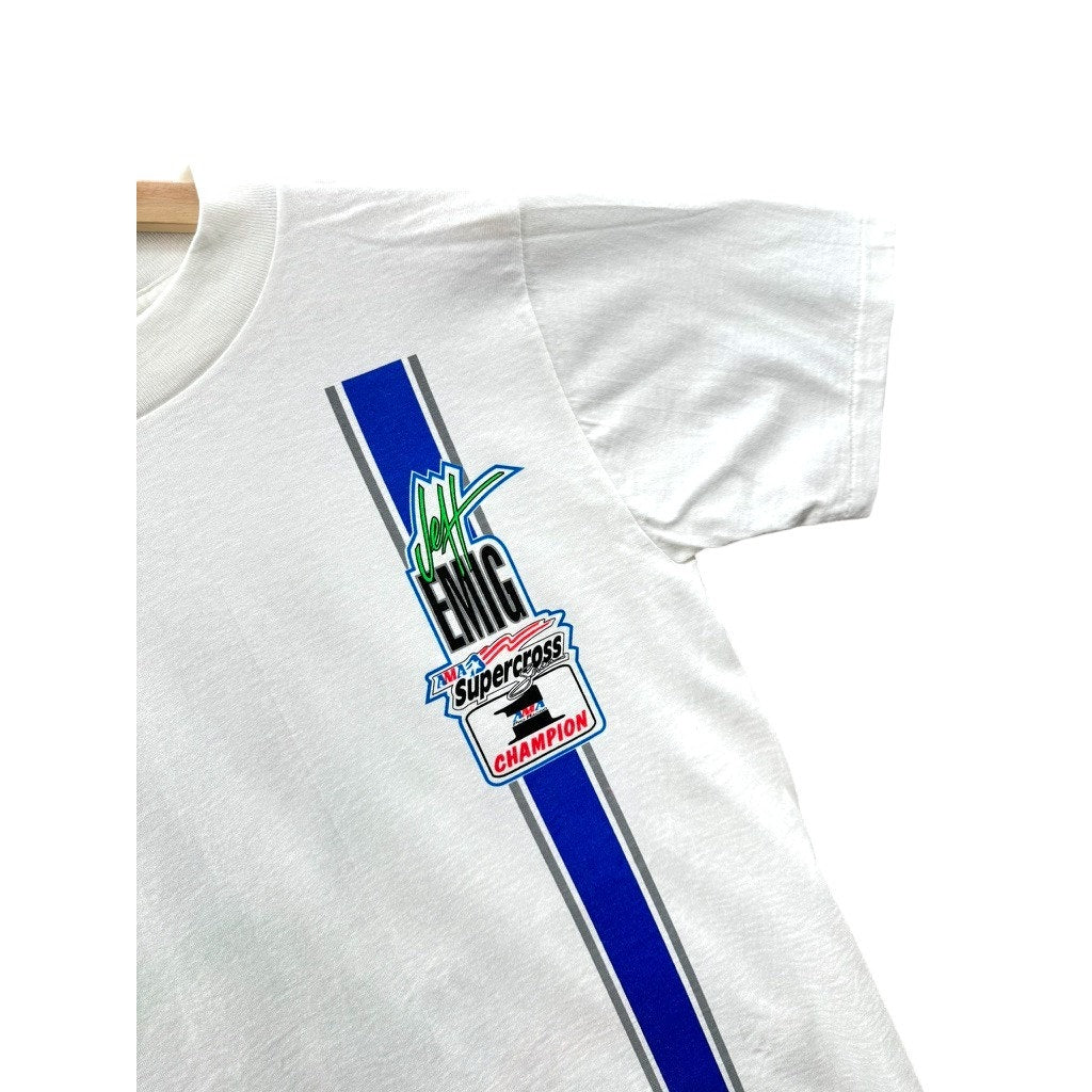 Vintage 1990's Jeff Emig AMA Supercross Champion Graphic Tee