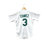 Vintage Majestic Oakland Athletics Eric Chavez MLB Home Jersey