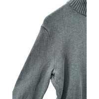Vintage Ralph Lauren Men's Dark Gray 1/4 Zip Pullover Sweater