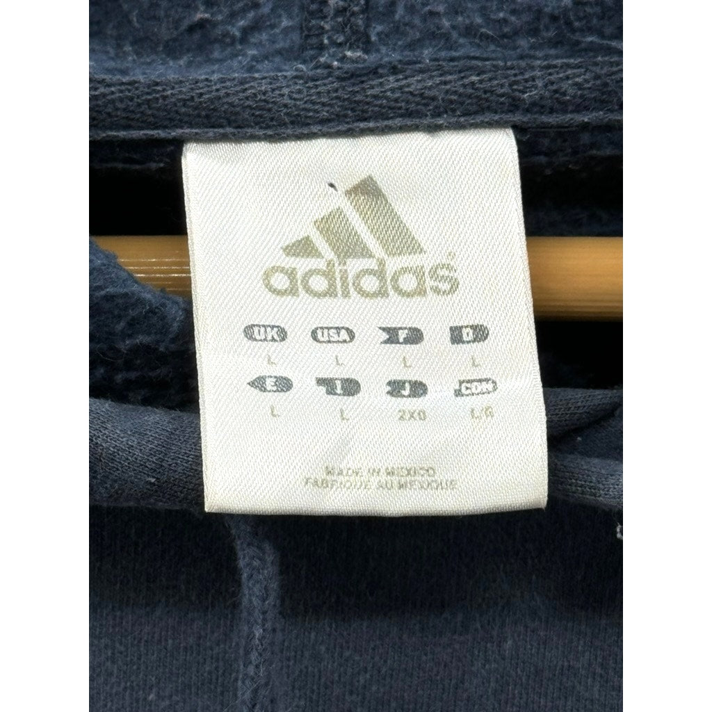 2000's Adidas Felt Embroidered Logo Hoodie