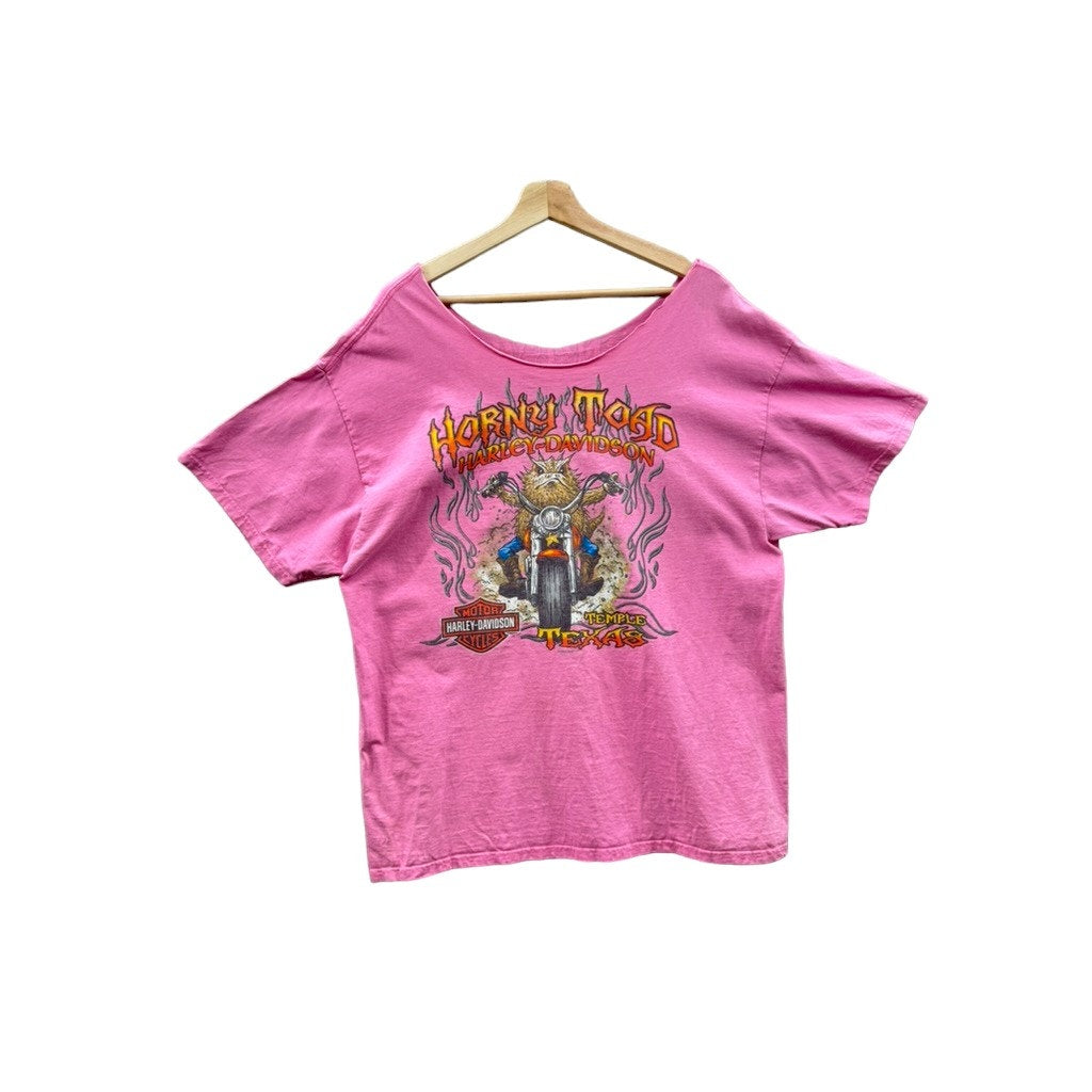 2000's Harley-Davidson Toad Cut Off Graphic Tee