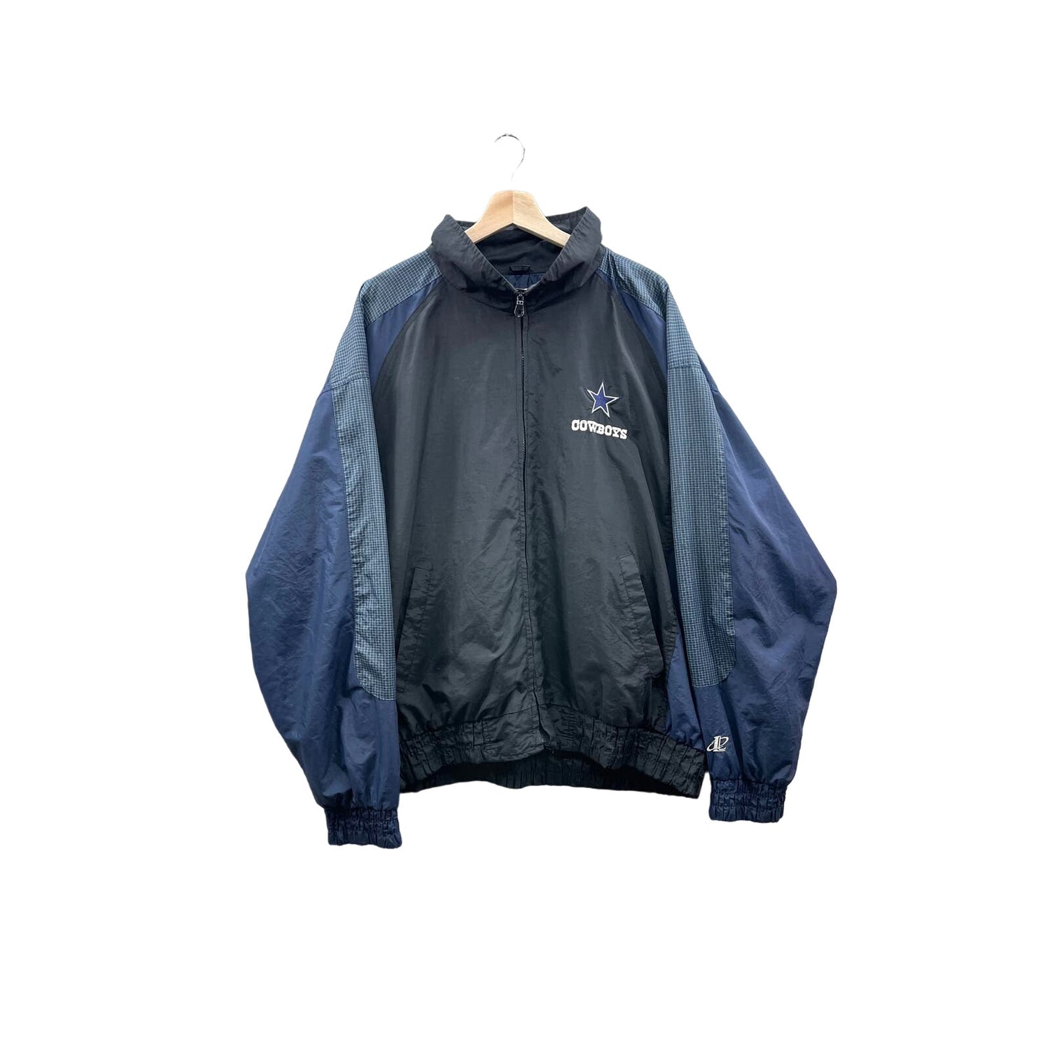 Vintage 1990's Logo Athletic Dallas Cowboys NFL Micro Check Windbreaker