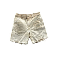 Vintage 1990's Carhartt Distressed Tan Carpenter Shorts