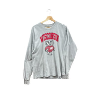 Vintage Wisconsin University Badgers College Graphic L/S Tee