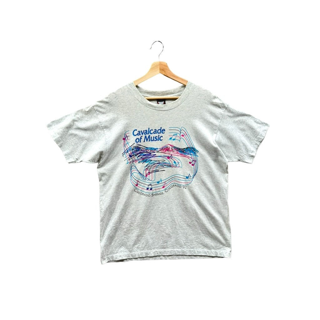 Vintage 1992 Cavalcade of Music Colorado Graphic T-Shirt