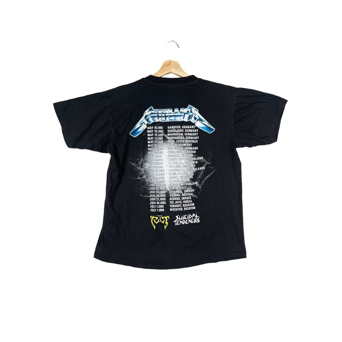Vintage 1993 Metallica Tour T-Shirt