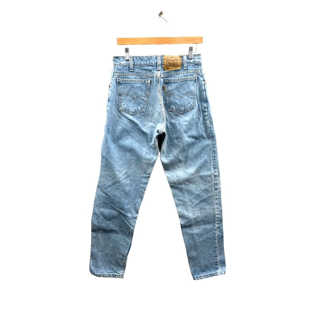 Vintage 1990's Levi's 550 Orange Tab Light Wash Denim Jeans