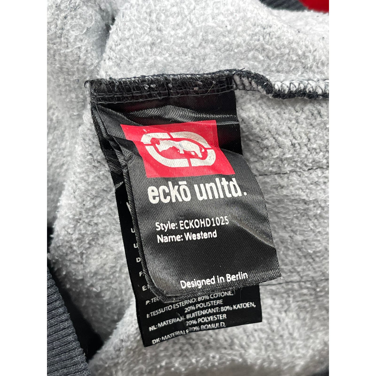 Vintage Ecko Unltd. Rhino Graphic Heavy Hoodie