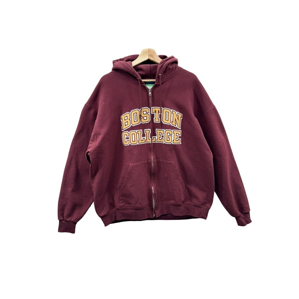 2000's Champion Boston College Embroidered Zip Up Hoodie