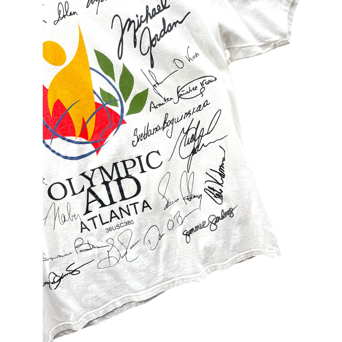 Vintage 1990's Hanes Olympic Aid Atlanta Signature Graphic Tee