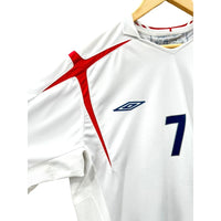 Umbro England David Beckham #7 Men's Football Soccer Jersey