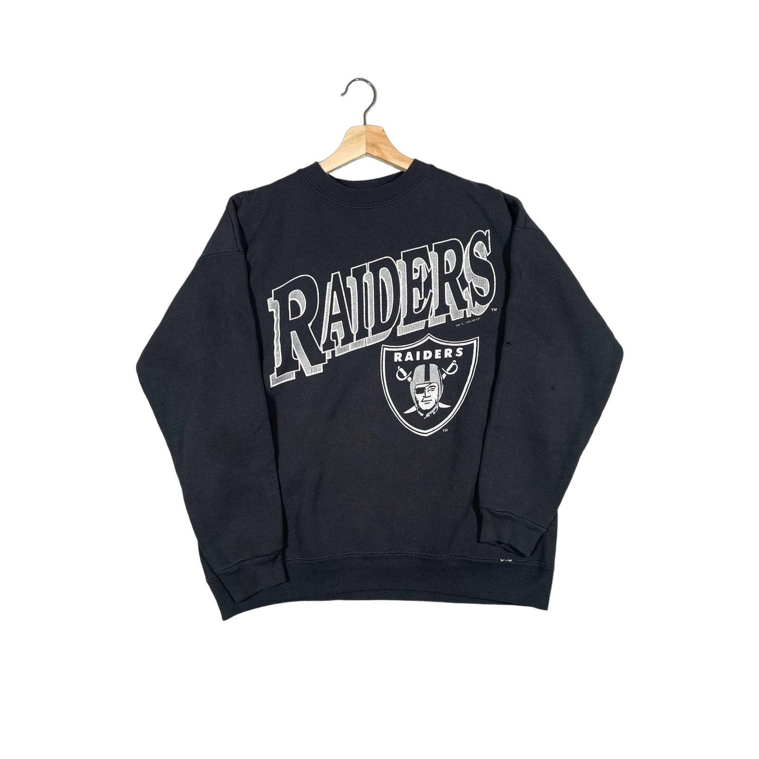 Vintage 1991 Los Angeles Raiders Logo 7 NFL Crewneck