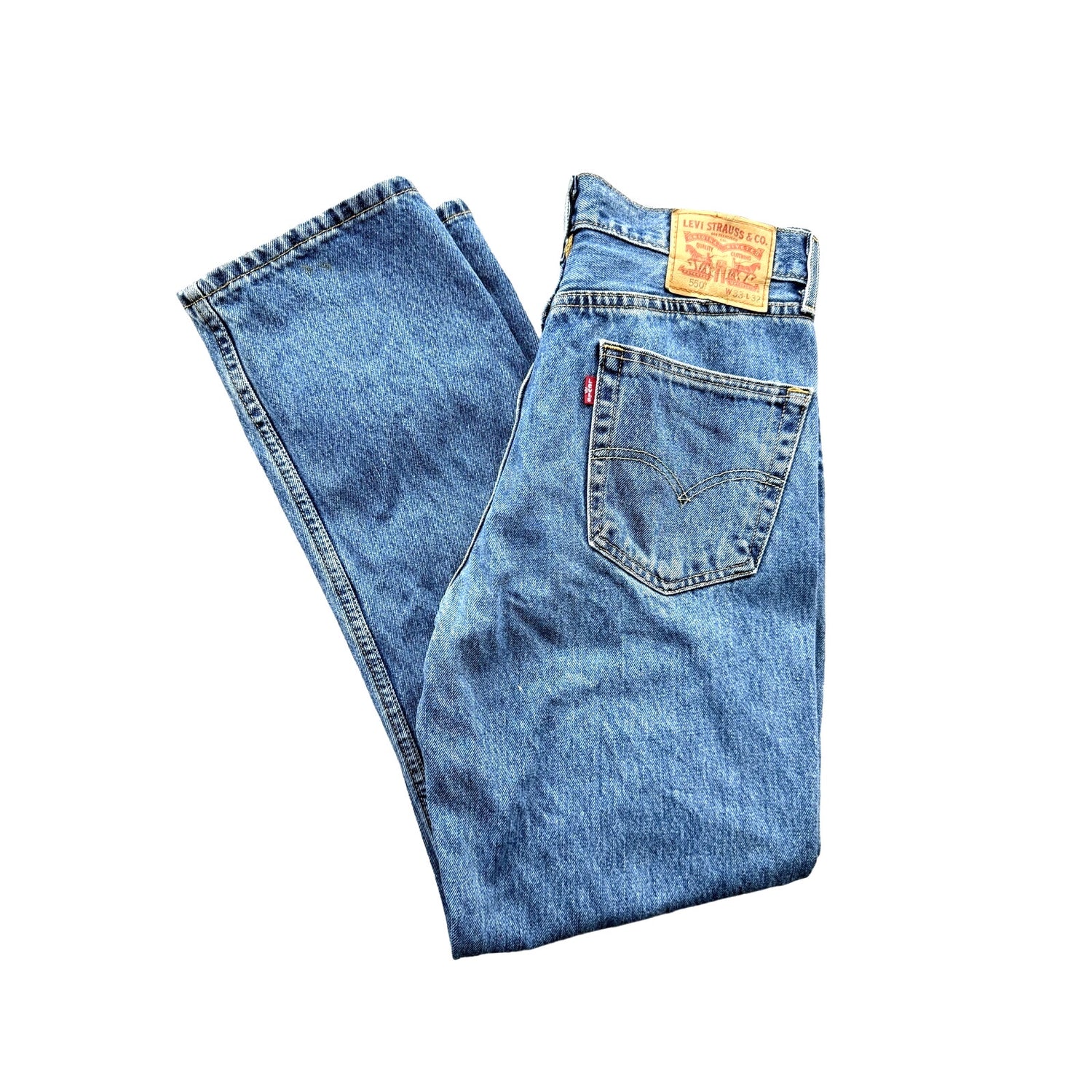 Vintage Levi's Men's 550 Blue Denim Jeans