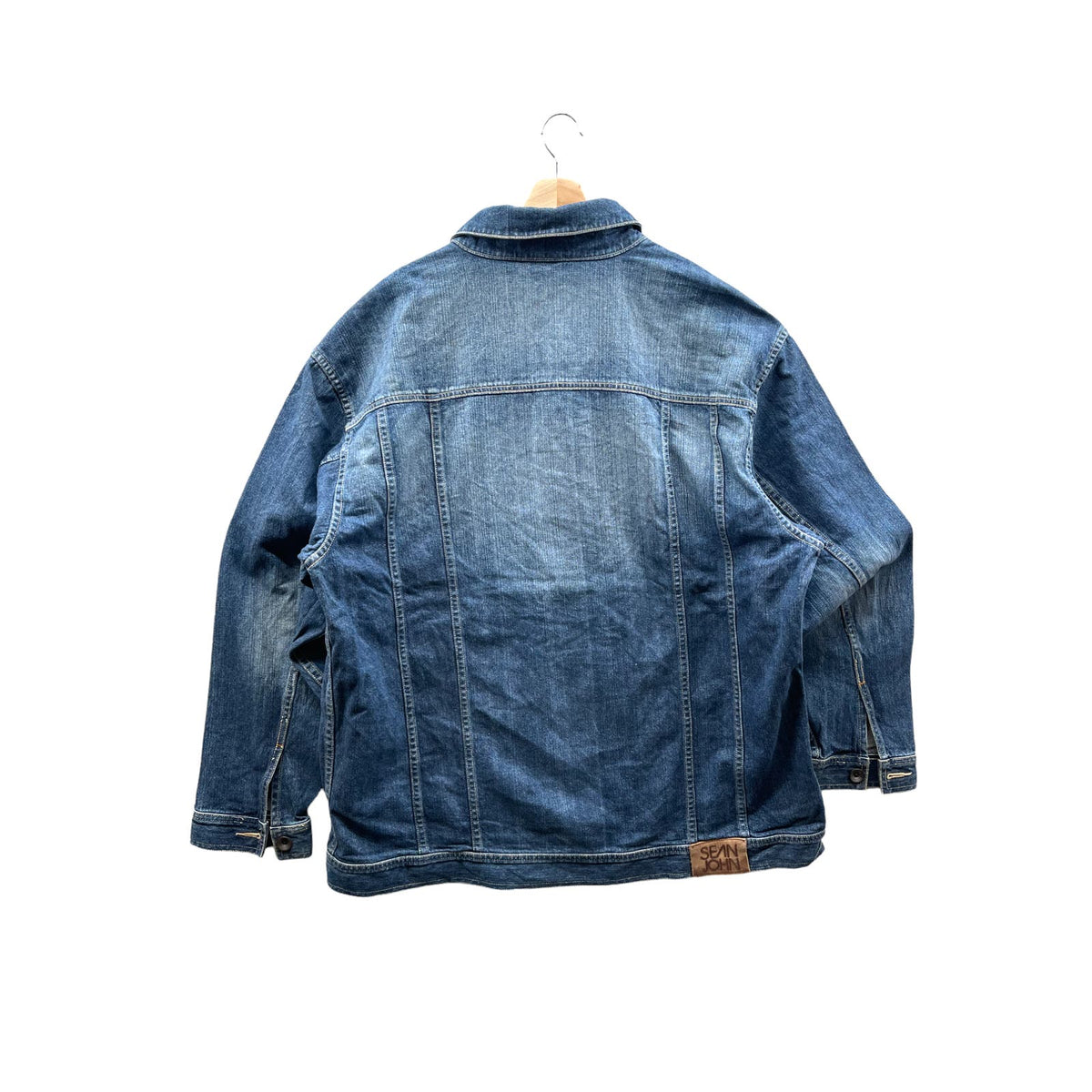 Vintage Sean John Indigo Washed Denim Trucker Jacket