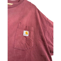 Carhartt Essential Burgundy Pocket T-Shirt