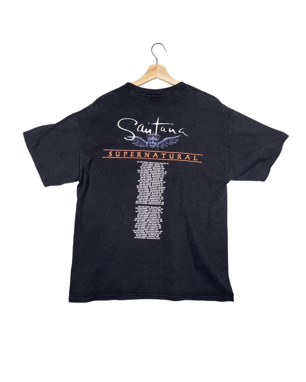 Vintage 2000 Santana Supernatural Tour T-Shirt