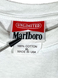 Vintage 1990's Marlboro Unlimited Map Graphic Pocket T-Shirt