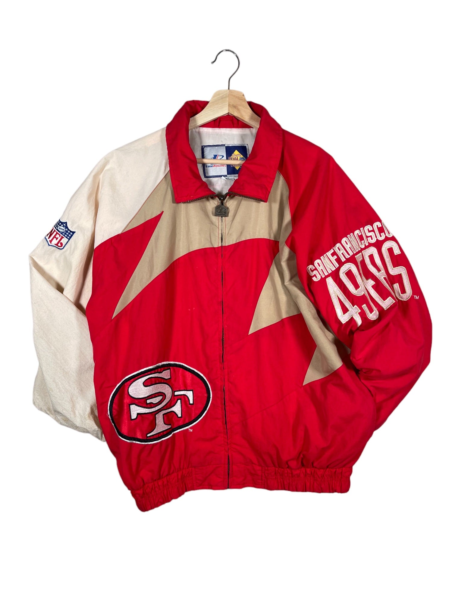 Vintage 1990's San Francisco 49ers Logo Athletic Sharktooth Jacket