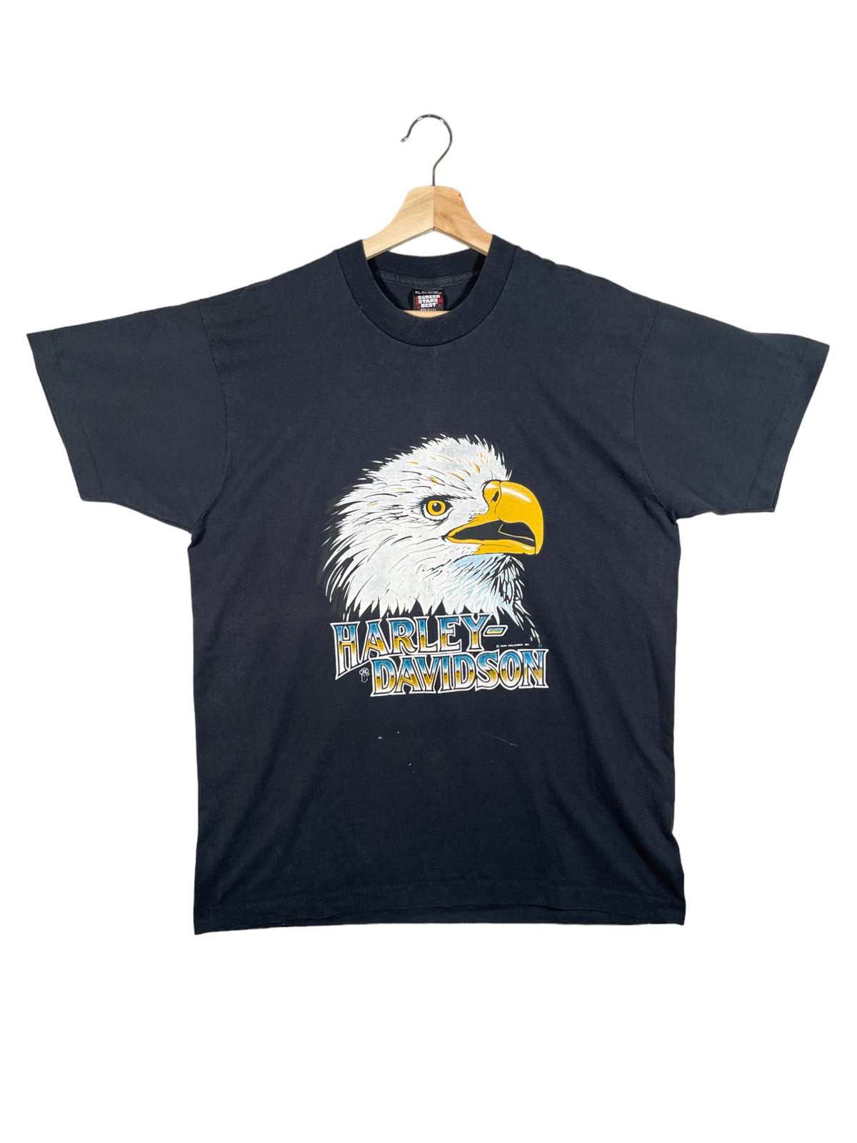 Vintage 1990 Harley Davidson Eagle Print T-Shirt