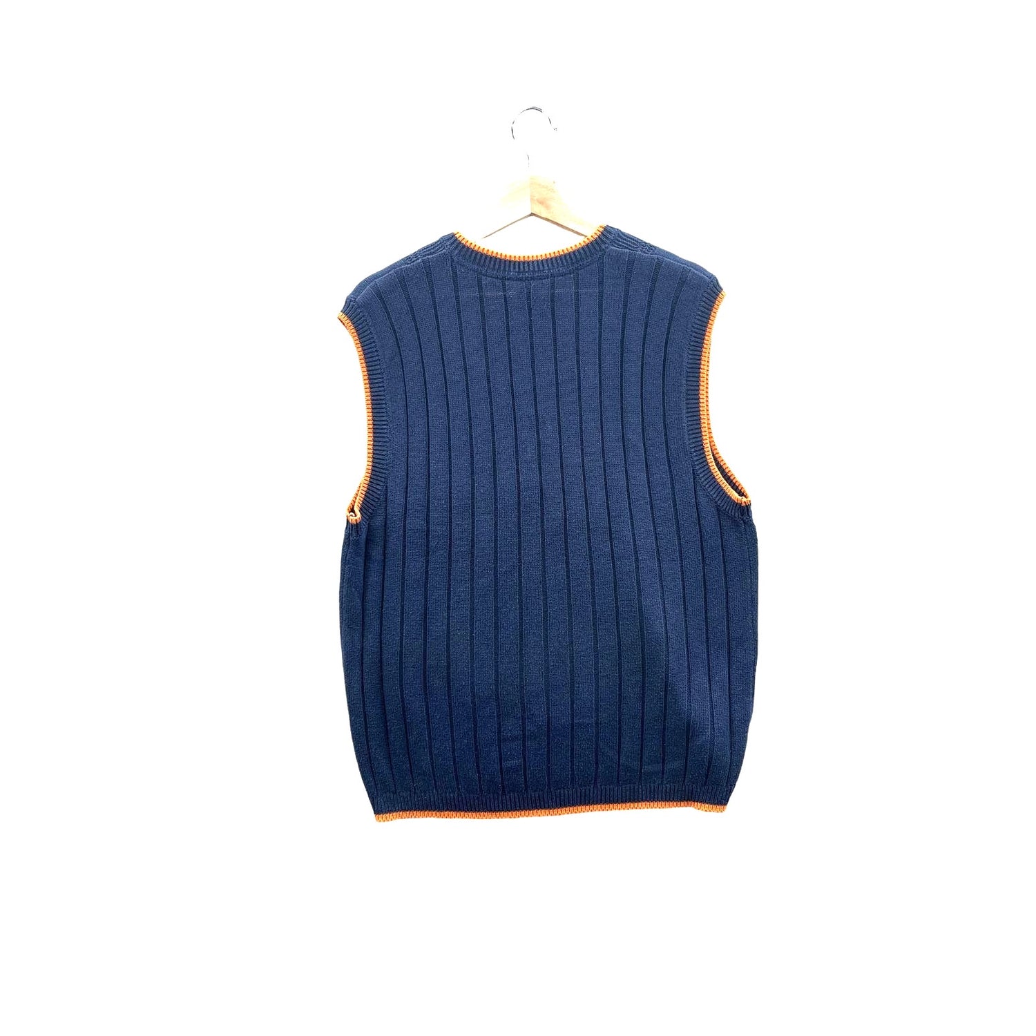 Vintage 1990's Fubu Sports Two-Tone Cable Knit Sweater Vest