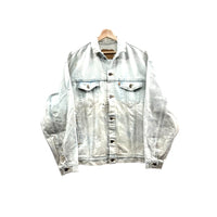 Vintage 1990's Levi's Orange Tab Distressed Denim Trucker Jacket