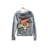 Vintage Ed Hardy by Christian Audigier Love Kills Slowly Hoodie